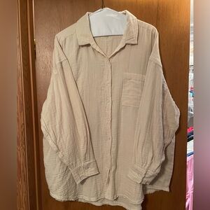 Aerie long sleeve gauze shirt size XL